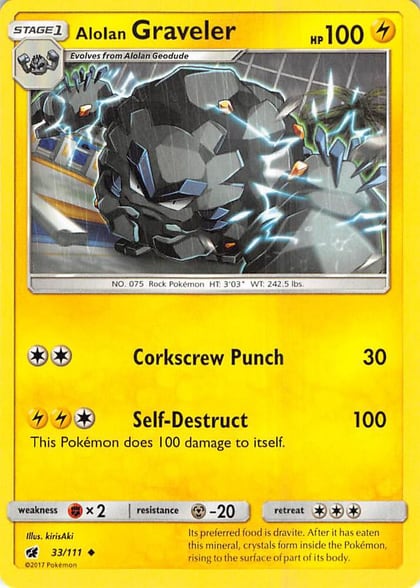 Alolan Graveler, SM - Crimson Invasion 33/111