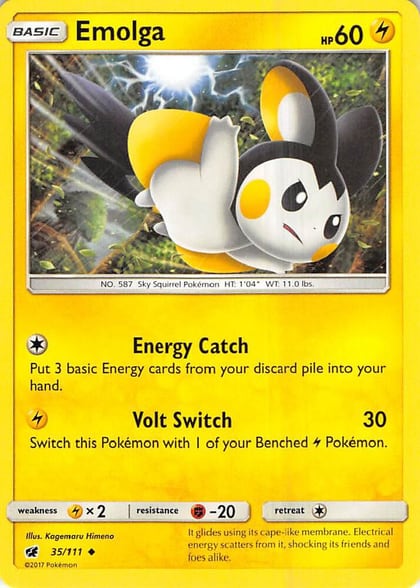 Emolga, SM - Crimson Invasion 35/111