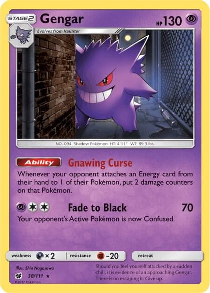 Gengar, SM - Crimson Invasion 38/111
