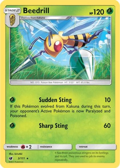 Beedrill, SM - Crimson Invasion 3/111