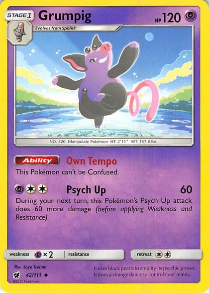 Grumpig, SM - Crimson Invasion 42/111