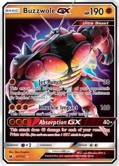 Buzzwole GX, SM - Crimson Invasion 57/111