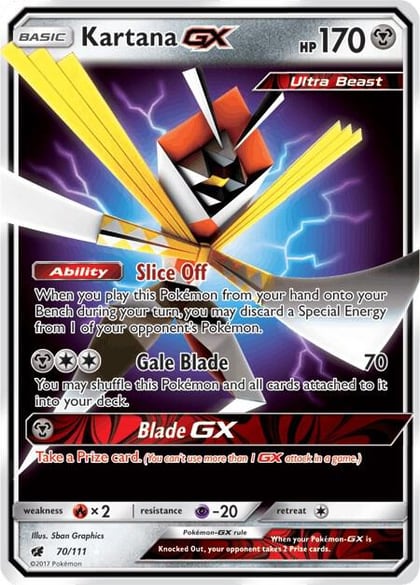Kartana GX, SM - Crimson Invasion 70/111