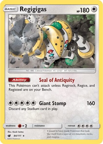 Regigigas, SM - Crimson Invasion 84/111