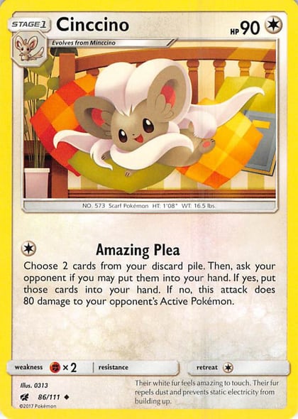 Cinccino, SM - Crimson Invasion 86/111