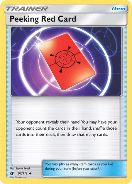 Peeking Red Card, SM - Crimson Invasion 97/111