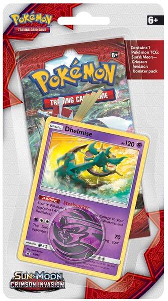 Crimson Invasion Single Pack Blister [Dhelmise], SM - Crimson Invasion P177875