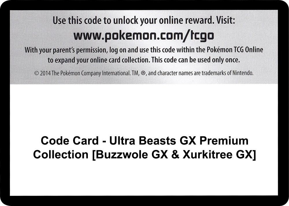 Code Card - Ultra Beasts GX Premium Collection [Buzzwole GX & Xurkitree GX], SM - Crimson Invasion P266559