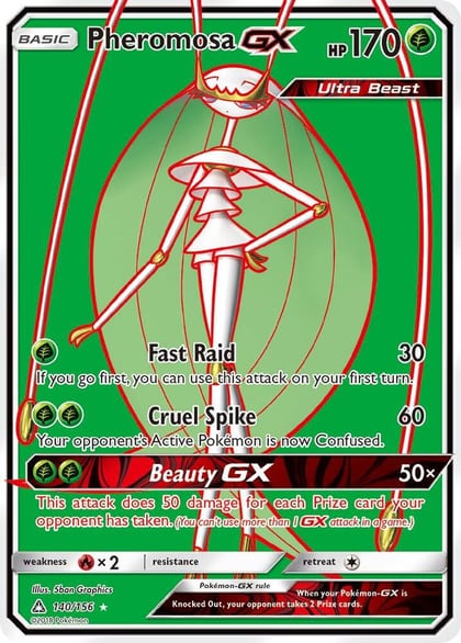 Pheromosa GX (Full Art), SM - Ultra Prism 140/156