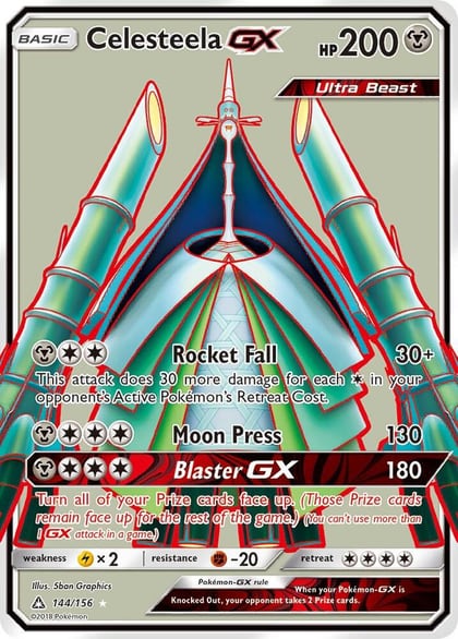 Celesteela GX (Full Art), SM - Ultra Prism 144/156