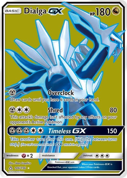Dialga GX (Full Art), SM - Ultra Prism 146/156