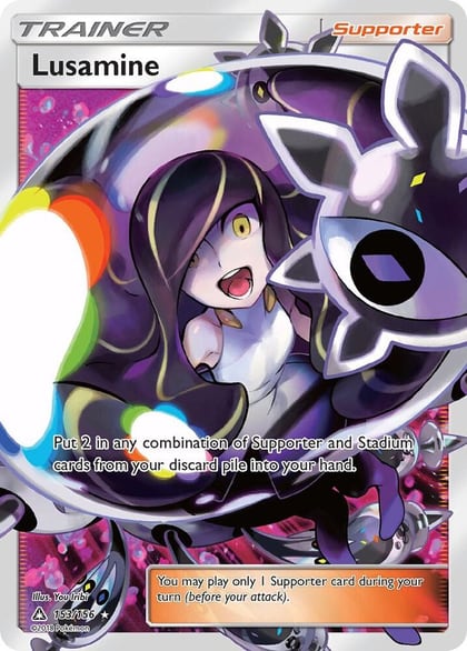 Lusamine (Full Art), SM - Ultra Prism 153/156