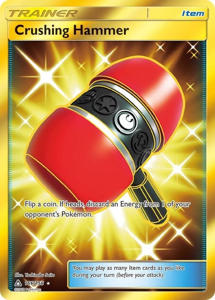 Crushing Hammer (Secret Rare), SM - Ultra Prism 166/156
