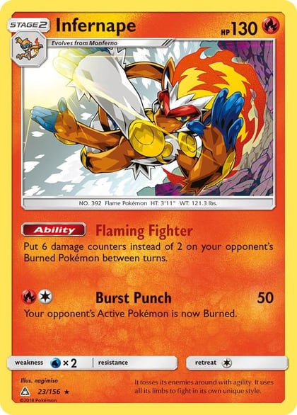 Infernape, SM - Ultra Prism 23/156