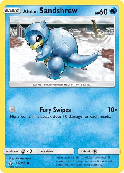 Alolan Sandshrew, SM - Ultra Prism 28/156