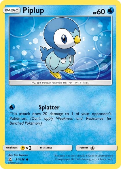 Piplup (31), SM - Ultra Prism 31/156