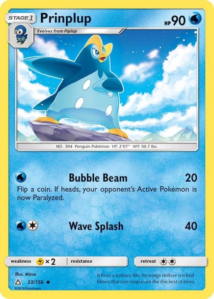 Prinplup, SM - Ultra Prism 33/156