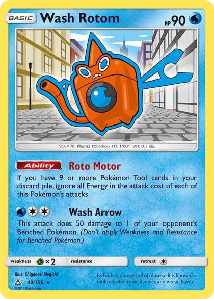 Wash Rotom, SM - Ultra Prism 40/156