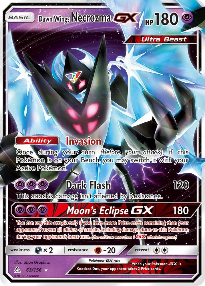 Dawn Wings Necrozma GX, SM - Ultra Prism 63/156