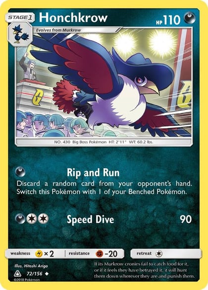 Honchkrow, SM - Ultra Prism 72/156