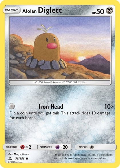 Alolan Diglett, SM - Ultra Prism 78/156