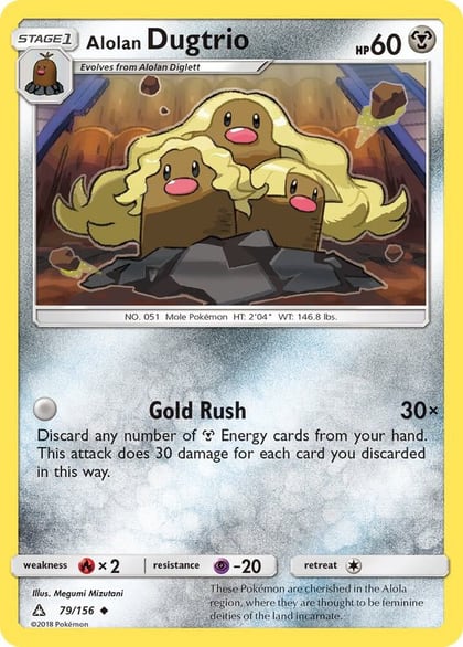 Alolan Dugtrio, SM - Ultra Prism 79/156