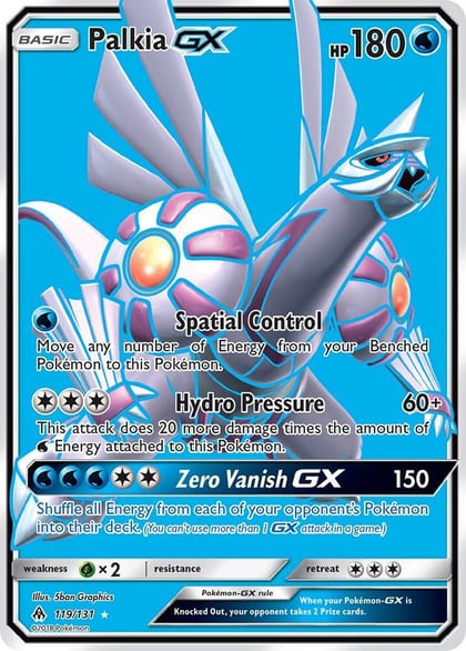 Palkia GX (Full Art), SM - Forbidden Light 119/131