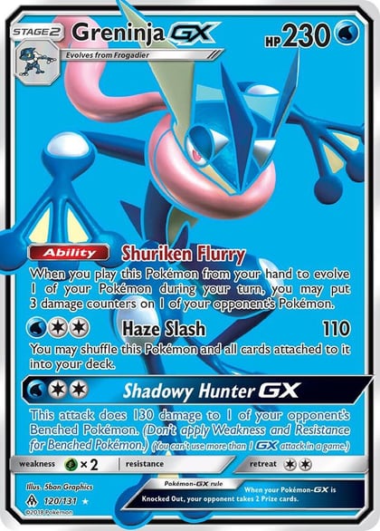 Greninja GX (Full Art), SM - Forbidden Light 120/131