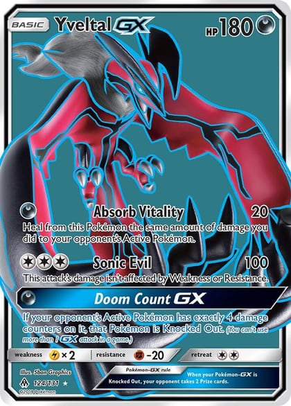 Yveltal GX (Full Art), SM - Forbidden Light 124/131