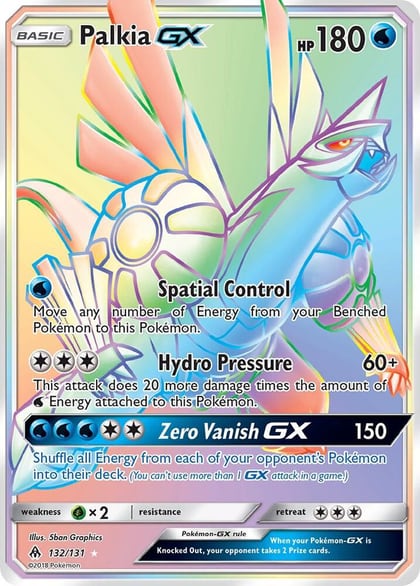 Palkia GX (Secret), SM - Forbidden Light 132/131