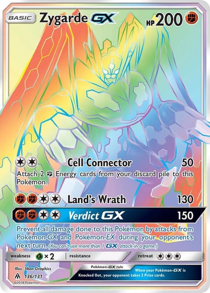 Zygarde GX (Secret), SM - Forbidden Light 136/131