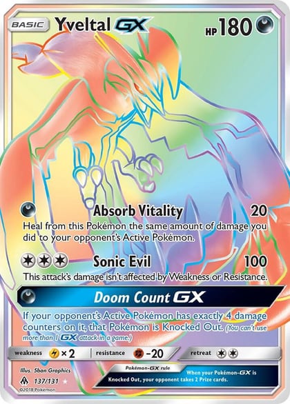 Yveltal GX (Secret), SM - Forbidden Light 137/131