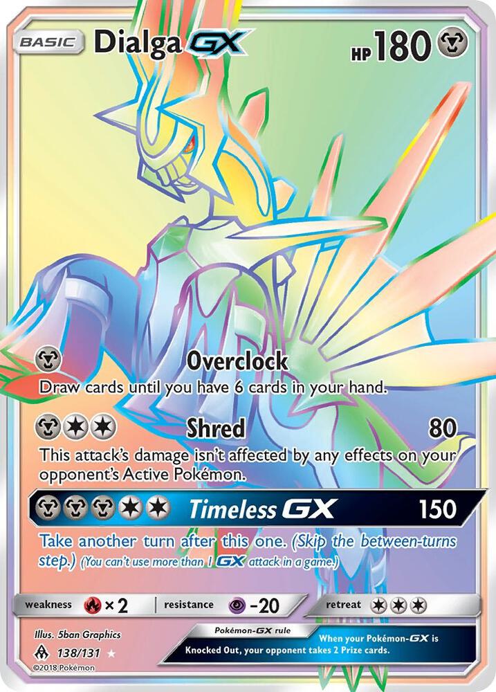 Dialga GX (Secret), SM - Forbidden Light 138/131