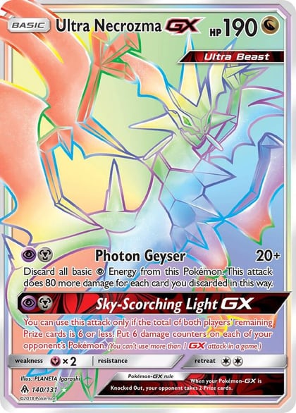 Ultra Necrozma GX (Secret), SM - Forbidden Light 140/131