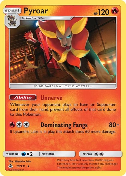 Pyroar, SM - Forbidden Light 19/131
