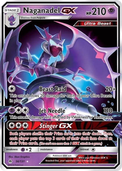 Naganadel GX, SM - Forbidden Light 56/131