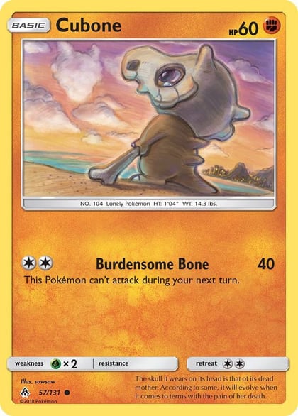 Cubone, SM - Forbidden Light 57/131