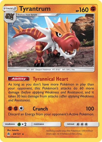 Tyrantrum, SM - Forbidden Light 69/131
