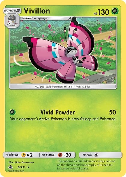 Vivillon, SM - Forbidden Light 8/131