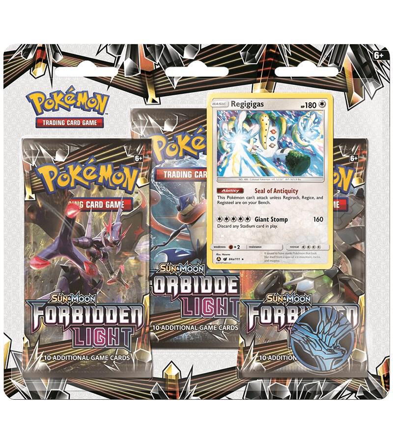 Forbidden Light 3 Pack Blister [Regigigas], SM - Forbidden Light P164299