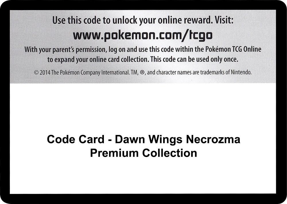 Code Card - Dawn Wings Necrozma Premium Collection, SM - Forbidden Light P266463