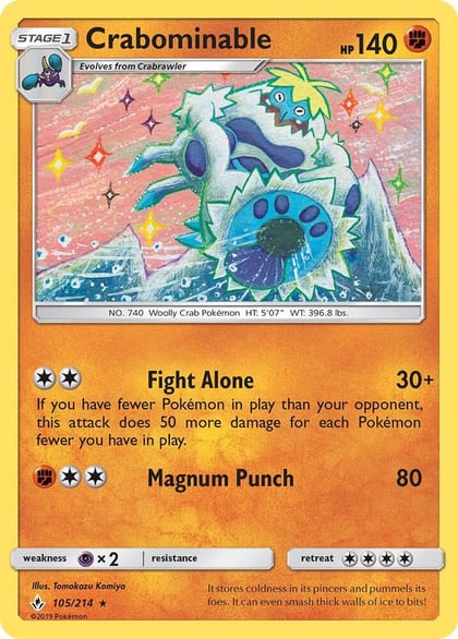 Crabominable, SM - Unbroken Bonds 105/214