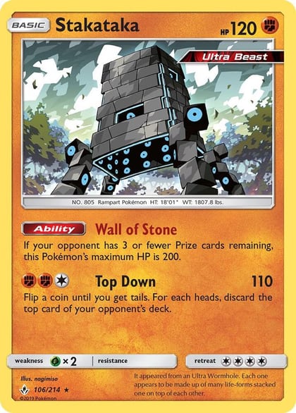 Stakataka, SM - Unbroken Bonds 106/214