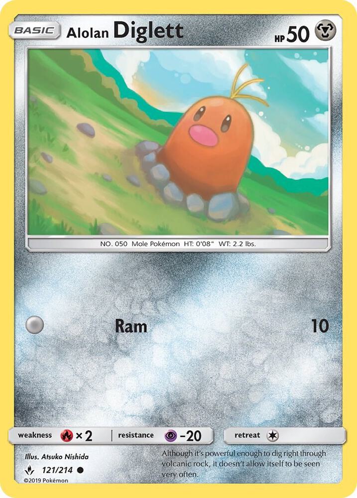 Alolan Diglett, SM - Unbroken Bonds 121/214