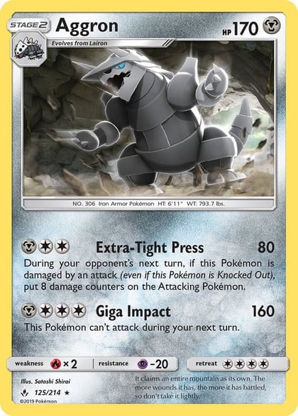 Aggron, SM - Unbroken Bonds 125/214