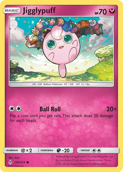 Jigglypuff, SM - Unbroken Bonds 134/214