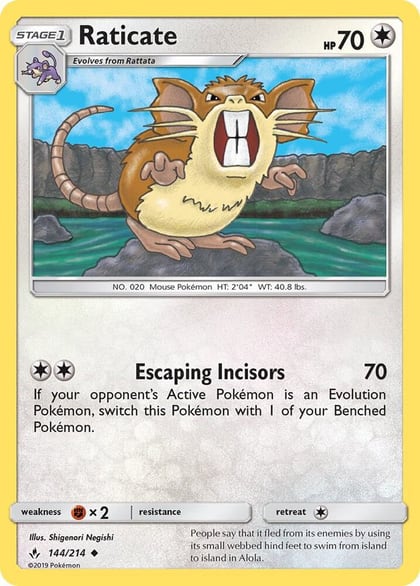Raticate, SM - Unbroken Bonds 144/214