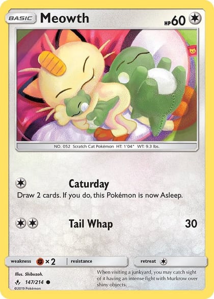 Meowth, SM - Unbroken Bonds 147/214