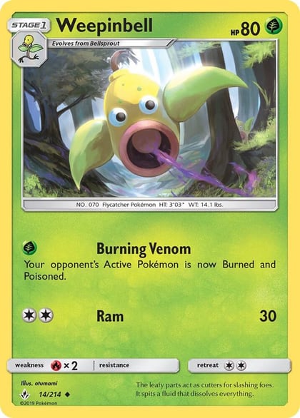 Weepinbell, SM - Unbroken Bonds 14/214