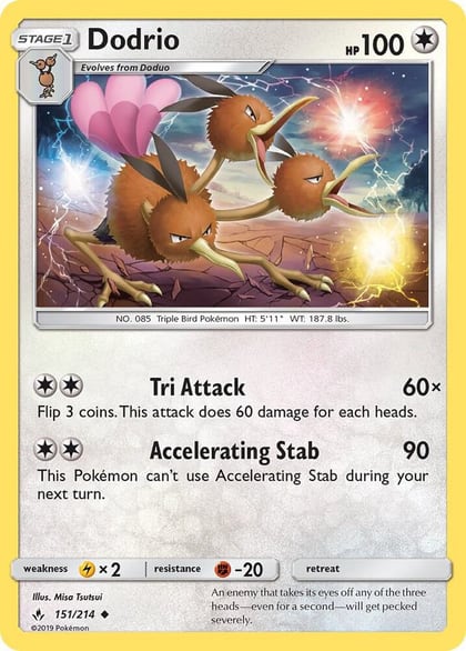Dodrio, SM - Unbroken Bonds 151/214